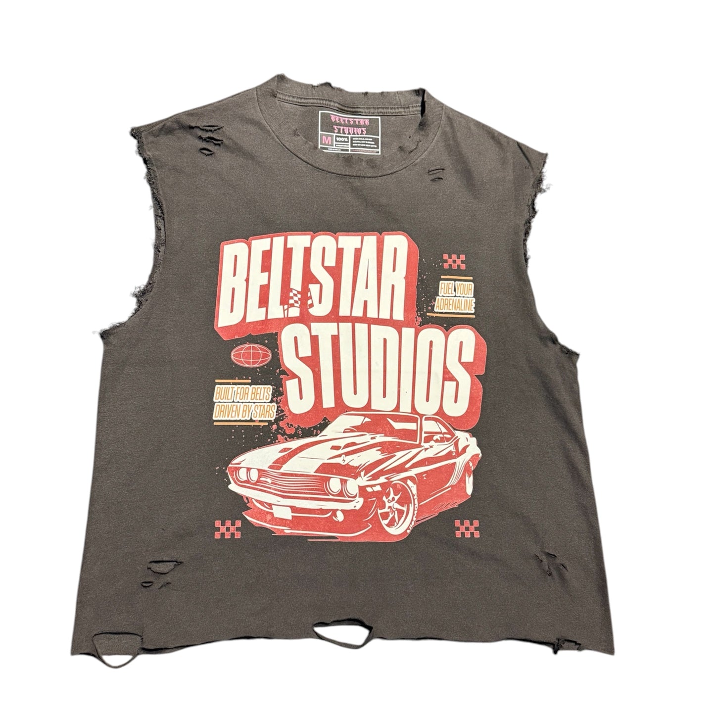 BELTSTAR STUDIOS “Fuel Your Adrenaline” Vintage Muscle Tee